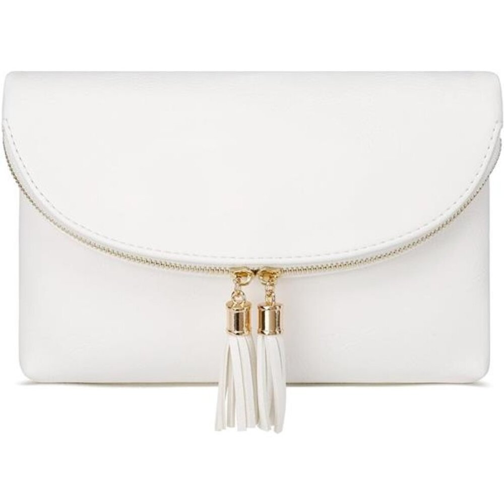 Womens Envelop Clutch Purse Multi Compartments, 6 Card Slot Inside